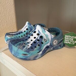 Joybees Clogs Blue Kids Toddler Size 6/7 Slip-On Comfort Sandals Lightweight